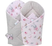 BABYMAM ROŻEK BECIK NIEMOWLĘCY OTULACZ MINKY 80x80