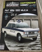 Model kartonowy Fiat 125p 1300 Milicja