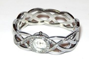 JORDAN KERR ZEGAREK JAK BIŻUTERIA BRANSOLETA CYRKONIE 