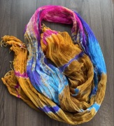 Szal chusta indyjska 200/90 pomarańczowa