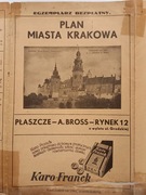 Plan Miasta Krakowa 1:10.000 1930-40 UNIKAT