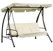 Huśtawka ogrodowa z funkcją leżenia 240 kg