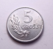 Polska PRL 5 gr 1949 AL ŁADNA!