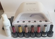 Semilack lampa UV LED do manicure hybrydowego 24W/36 zestaw lakiery