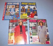 Neue Mode 1988/89 z wykrojami x 4 Vintage