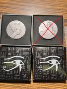 Moneta srebrna .999 5 uncji oz Nefertiti bulion 155,5g Czad Usa oksydowana