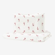 komplet pościeli do łóżeczka dziecięcego Ikea LOVSANGARE, wzór cukierkowy