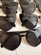 Okulary serca czarne wesele/panieński 