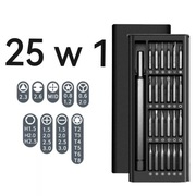 25 w 1 zestaw śrubokrętów bity Philips Torx Hex 