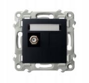 GNIAZDO ANTENOWE SAT POJEDYNCZE TYP F OSPEL SZAFIR GPA-1ZF/m/33 CZARNY 2633