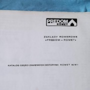 Katalog części zamiennych do motorynki Romet 50 M1Orginał