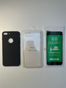2 Nowe Etui, Case, Obudowa iPhone 7/8 Plus+, szkło ekran
