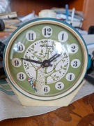 Unikat Stary budzik zsrr  JANTAR Dzięcioł 1968 rok USSR prl  Sprawny