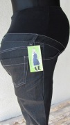 QBA spodnie ciążowe jeans S grafit stalowe czarne nowe z metką 