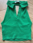 Zielona bluzka z odkrytymi plecami FB Sister / S