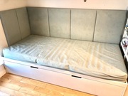 Łóżko młodzieżowe narożne z dodatkowym spaniem 