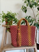 Torebka z makramy w stylu boho