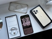 Telefon IPhone 13 Pro 128GB Gold Złoty 93% Kondycji Duży Zestaw!