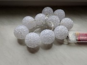 Girlanda łańcuch świetny 20 kul LED, lampki świąteczne.