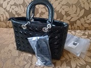 Ekskluzywna torebka damska w stylu LADY DIOR - Czarna