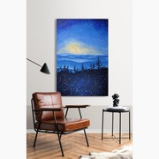 Duży nowoczesny obraz 80x120cm krajobraz góry pejzaż abstrakcja