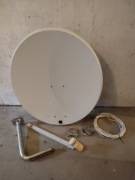 Talerz satelitarny 80cm + konwerter+ uchwyt balkonowy