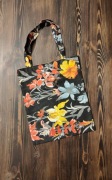 TORBA BAWEŁNIANA na zakupy kwiaty HANDMADE 100 % bawełna