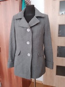 Płaszczyk flauszowy szary