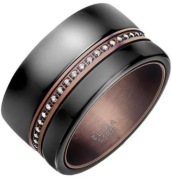 Pierścionek obrączka Elixa EL122 r. 16 stal cyrkonie 