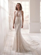 Suknia slubna ivory 36 rybka koronka Pronovias