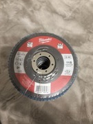 TARCZA ŚCIERNA LAMELKA LISTKOWA DO SZLIFOWANIA 125MM G40 CYRKON MILWAUKEE