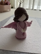 Aniołek zrobiony na szydełku, handmade angel