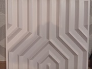 Teksturowane panele ścienne 3D białe, 50x50cm