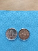 ZESTAW SREBRNYCH  MONET 100 000 ZŁ SOLIDARNOŚĆ A+B