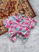 Vintage koszula hawajska kolorowa różowa r L