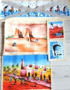 MAROKO- SZTUKA BERBERSKA- KOLEKCJA 4 OBRAZOW