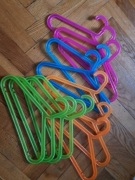 Zestaw wieszaków kolorowe dla dzieci 12sztuk