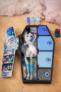 Lalka Monster High + trumienka / zestaw
