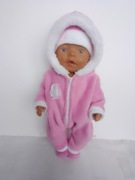 Kombinezon+buciki dla lalki 42-45 cm Baby Born 
