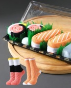 Nowy zestaw skarpetek Sushi 2 pary pudełko Prezent