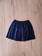 Granatowa welurowa spódniczka, Pepco