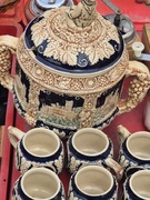 :Niemiecki zestaw ceramiczny Stolzenfelsf, komplet, vintage