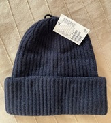 Czapka ciepła wełniana H&M z metką nowa granatowa bawełniana