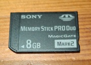 Karta pamięci Sony Memory Stick PRO Duo MagicGate Mark 2, 8 GB, stan bdb