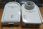 Hercules ePlug 200 Zestaw transmiterów sieciowych z gniazdkiem elektrycznym