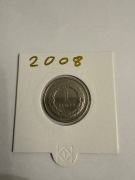 Moneta 1 złoty z 2008 roku Stan: I (menniczy) Moneta z woreczka menniczego.