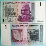 ZIMBABWE 1 DOLAR 2007 UNC