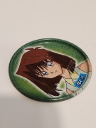 Metalowy tazo Yu-Gi-Oh! 4 cm Tea-19 Metal Tazo kapsel owalny retro vintage