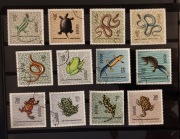 !!! POLSKA 1967 / GADY I PŁAZY / 12szt... PEŁNA_SERIA...KASOWANE*!!!