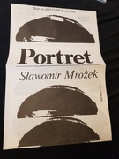 stara ulotka program teatralny portret sławomir mrożek teatr osterwy nr 730
